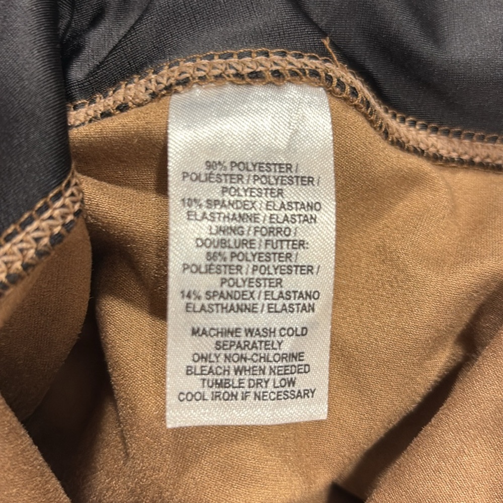 NWT LYSSE 1901 Suede High Waist Legging in Latte - Picture 4 of 4